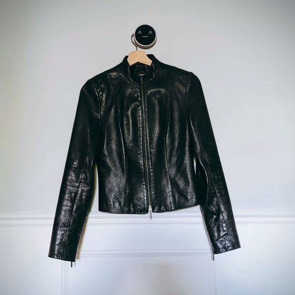 Danier Lambskin Cropped Leather Jacket - Picture 1 of 3